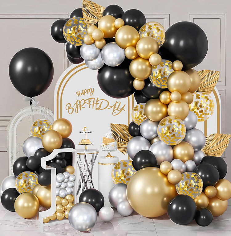 Birthday balloon decoration, party set, sensory scene supplies, anniversary celebration arch balloon chain