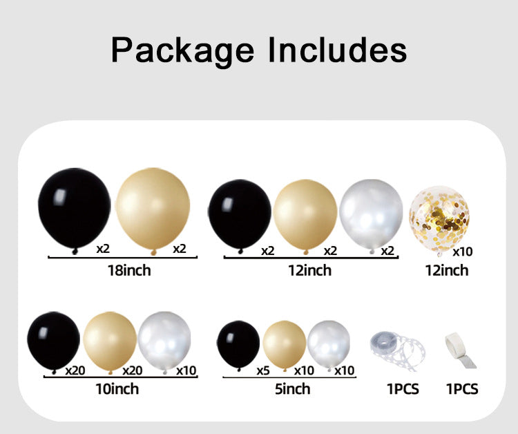 Birthday balloon decoration, party set, sensory scene supplies, anniversary celebration arch balloon chain